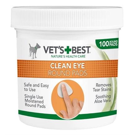 Vets Best Clean Eye Round Pads