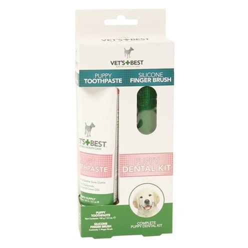 Vets Best Puppy Tandpasta Met Vingerborstel Kit