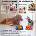 Xatory - Likmat hond - Vuurtje -Likmat - Honden likmat - Zelfklevend - Anti schrok - Likmat kat - Voermat - Lick mat - Katten likmat - Likmatten