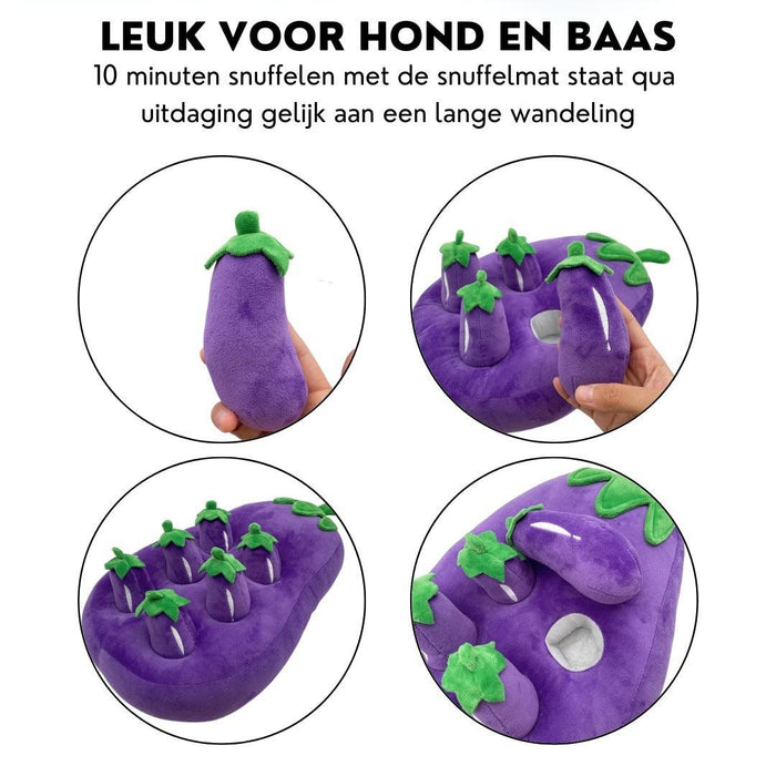 Xatory - Snuffelmat hond - Aubergine- Snuffelmat - Anti Schrok gedrag - Honden speelgoed