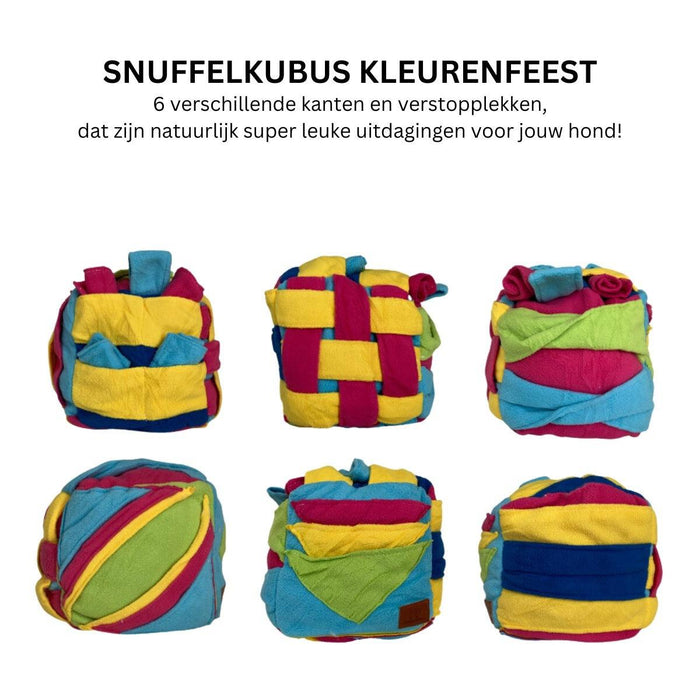 Xatory - Snuffelmat hond - Kleurenfeest - Snuffelmat - Anti schrokbak - Hondenpuzzel - Honden speelgoed - Honden snuffelmat