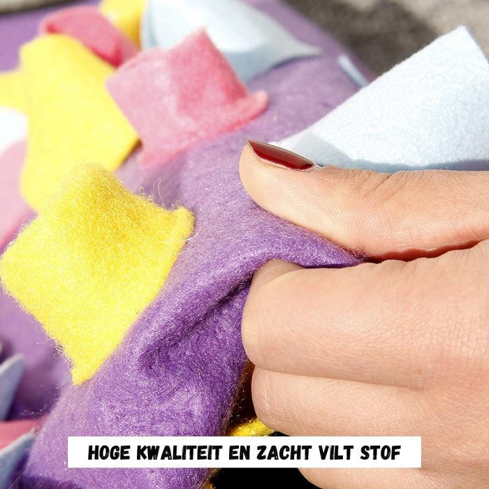 Xatory - Snuffelmat voor honden - Birthday Cake - Snuffelmat hond - Hondenpuzzel - Anti schrokbak - Hondenspeelgoed