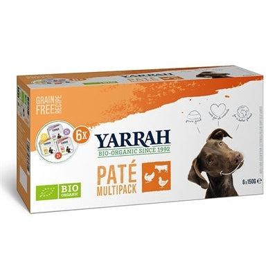 Yarrah Dog Organic Multipack Pate Kalkoen / Kip / Rund